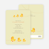 Ducks in a Row Baby Shower Invitations - Lemonade