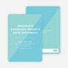 Duotone Party Invitations - Blue