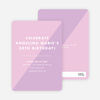Duotone Party Invitations - Purple