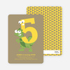 Dynamic Animal Duo Birthday Invitations - Brown Bag