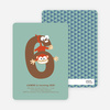 Dynamic Animal Duo Birthday Invitations - Green Bubble