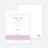 Elegant Candle Baptism Invitation - Purple