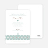 Elegant Candle Baptism Invitation - Green