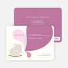 Elephant Rocker Baby Shower Invitations - Raspberry