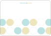 Stationery: ‘Modern Twin Announcements’ cards. - Turquoise