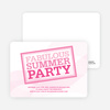 Fabulous Summer Party Invitations - Shocking Pink