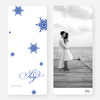 Falling Snowflakes Holiday Cards - Blue