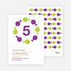Fish Kaleidoscope Modern Birthday Invitation - Lime Green