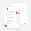 Floral Baptism Invitations - Pink