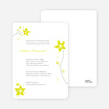 Floral Baptism Invitations - Yellow