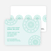 Floral Wedding Shower Invitations - Green
