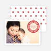 Flower Carvings Chinese New Year Cards - Red