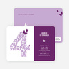 Flying Butterfly Modern Birthday Invitation - Light Red