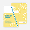 Fresh Lemonade Bridal Shower Invitations - Blue