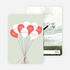 Fun Balloon Themed Save the Date Cards - Green