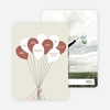 Fun Balloon Themed Save the Date Cards - Beige