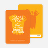 Fun in the Sun invitations - Orange Sherbert