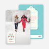 Gift Tag Holiday Photo Cards - Blue