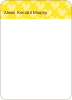Note Cards: ‘Duck Wallpaper Birth Announcements’ cards. - Yellow