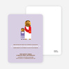 Girl and Jesus Baptism Invitation - Pale Purple