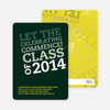 Graduation Announcements: Let the Celebrating Commence - Forest Green