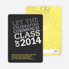 Graduation Announcements: Let the Celebrating Commence - Charcoal