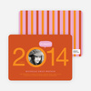 Graduation Cutout Invitations - Hot Orange
