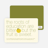 Graduation Fruit Invitations - Orange Sherbert