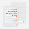 Graduation Quote Invitations - Orange Horizon