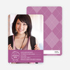 Graduation Sketch Invitations - Prestigious Purple