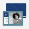 Graduation Stripes Graduation Announcements - Cadet Blue