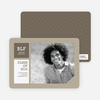 Graduation Stripes Graduation Announcements - Dune