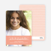 Graduations Alphabet Invitations - Peach Lemonade