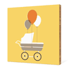 Baby Stroller Bamboo Wall Art - Yellow Zucchini