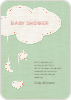 Handcrafted Mobile Baby Shower Invitations - Green