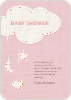 Handcrafted Mobile Baby Shower Invitations - Pink