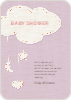 Handcrafted Mobile Baby Shower Invitations - Purple