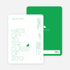 Hats Off Graduation Announcement and Invitation - Apple Green