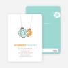 Hawaiian Luau Party Invitations - Tangerine