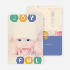 Holiday Photo Cards: Joyful Ornaments - Blue