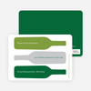 Holiday Wine Party Invitations - Forest Green