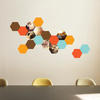 Honeycomb Photo Wall Decals - Orange