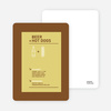 Hot Dog and Beer Party Invitations - Mustard