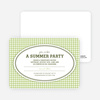 Houndstooth Party Invitations - Bamboo