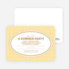 Houndstooth Party Invitations - Lemon Yellow