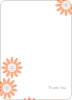 Notecards for the ‘Spring Showers, May Flowers’ cards. - Apricot