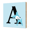 Dear Deer Bamboo Wall Art - Sea Breeze Blue