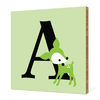 Dear Deer Bamboo Wall Art - Meadow Green