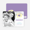 I Heart You Engagement Announcements - Lilac