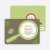 I Spy You Modern Birthday Invitation - Lime Green